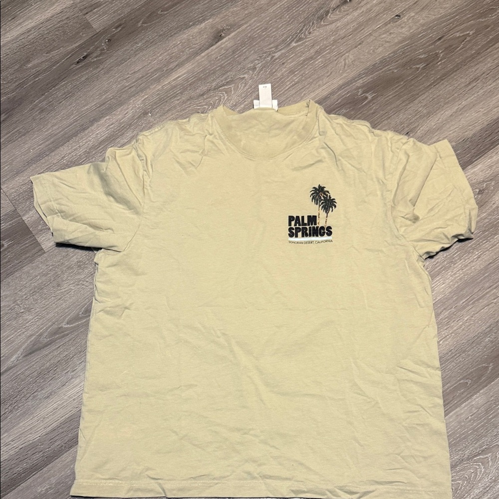 H&M Palm Springs Graphic Tee - Light Beige